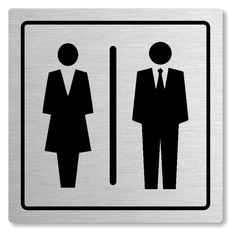 WC společné, 80x80mm, stříbrná, Arizona
